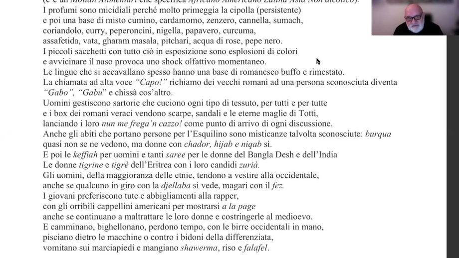 Incontro 2. Lettura e analisi: prima sessione
